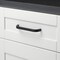 Gliderite Hardware 5-1/16 in. Center to Center Curved Bar Pull Matte Black 4843-128-MB-1 - alternate 2